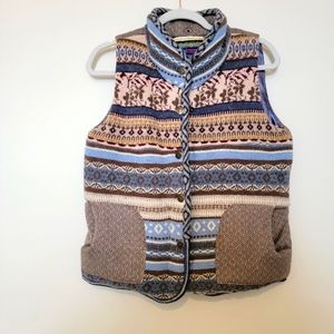 Vintage BB Daktoa wool blend vest L